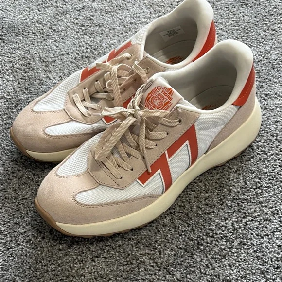 Le Tigre | Shoes | Mens Le Tigre Beige And Red Sneakers Size  display picture 2